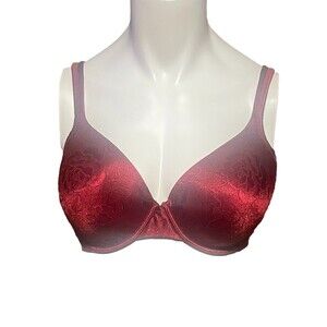 Vanity Fair 75-297 Body Shine Full Coverage Underwire Bra Red 38C